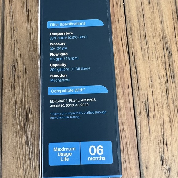 Spiropure SP-WP500 Refrigerator Water Filter Whirlpool Kenmore Brand New Sealed - Picture 4 of 8